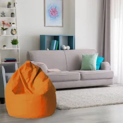 Pouf sacco arancione 70x70x110h cm - Azelia