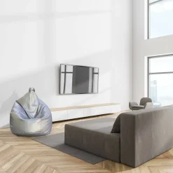 Pouf > Dmora Pouf sacco 80x80x120h cm - Azelia Argento