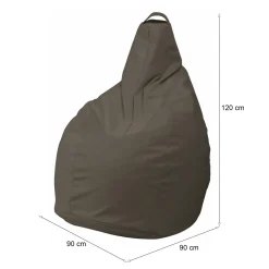 Pouf > Dmora Pouf sacco 90x90x120h cm - Aunter Beige