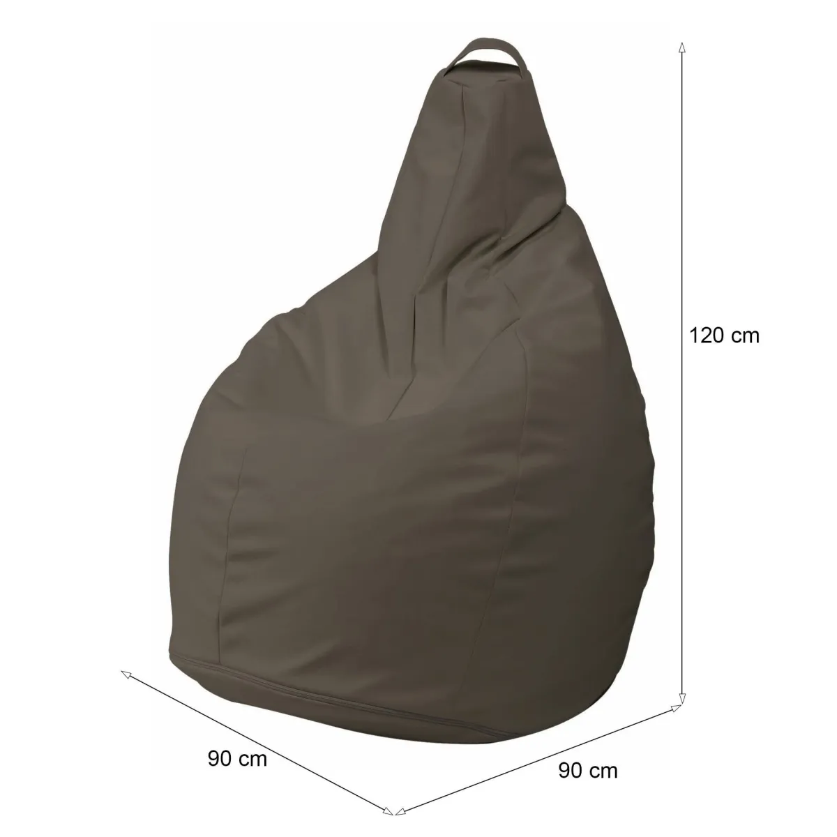 Pouf > Dmora Pouf sacco 90x90x120h cm - Aunter Beige