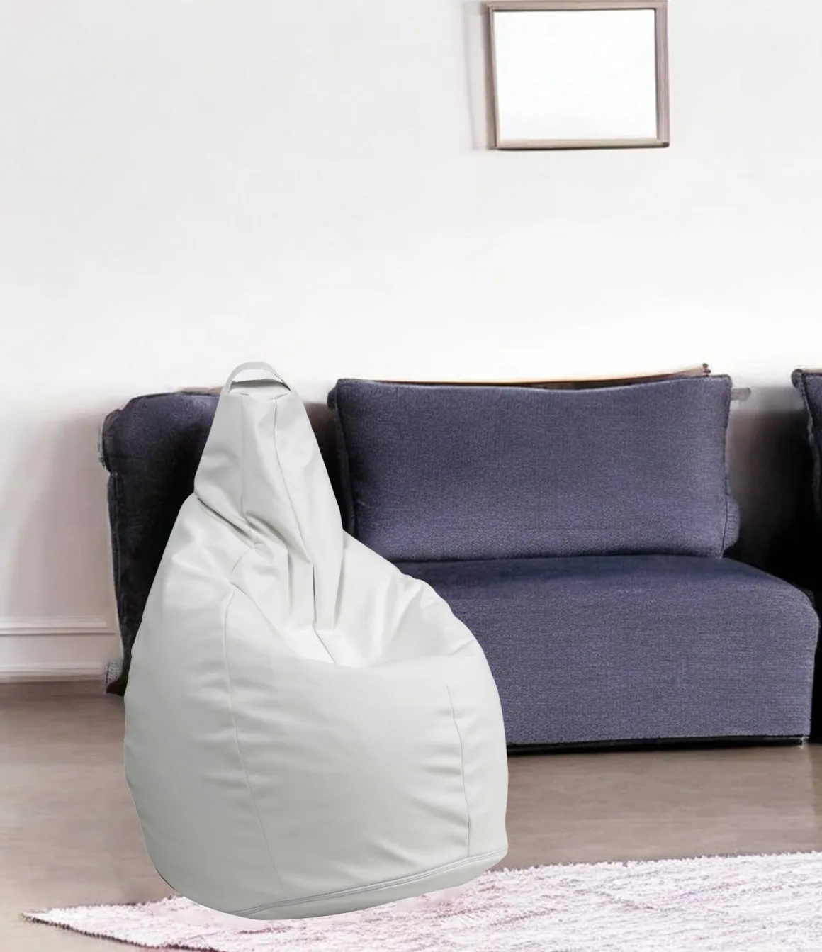 Pouf sacco bianco 90x90x120h cm - Agordo