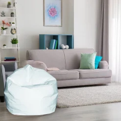 Pouf sacco bianco 65x65x50h cm - Ascia