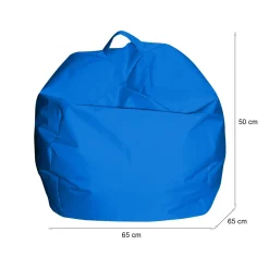 Pouf > Dmora Pouf sacco 65x65x50h cm - Ascia Blu