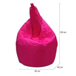Pouf > Dmora Pouf sacco fucsia 80x80x120h cm - Angillina Rosa Fucsia