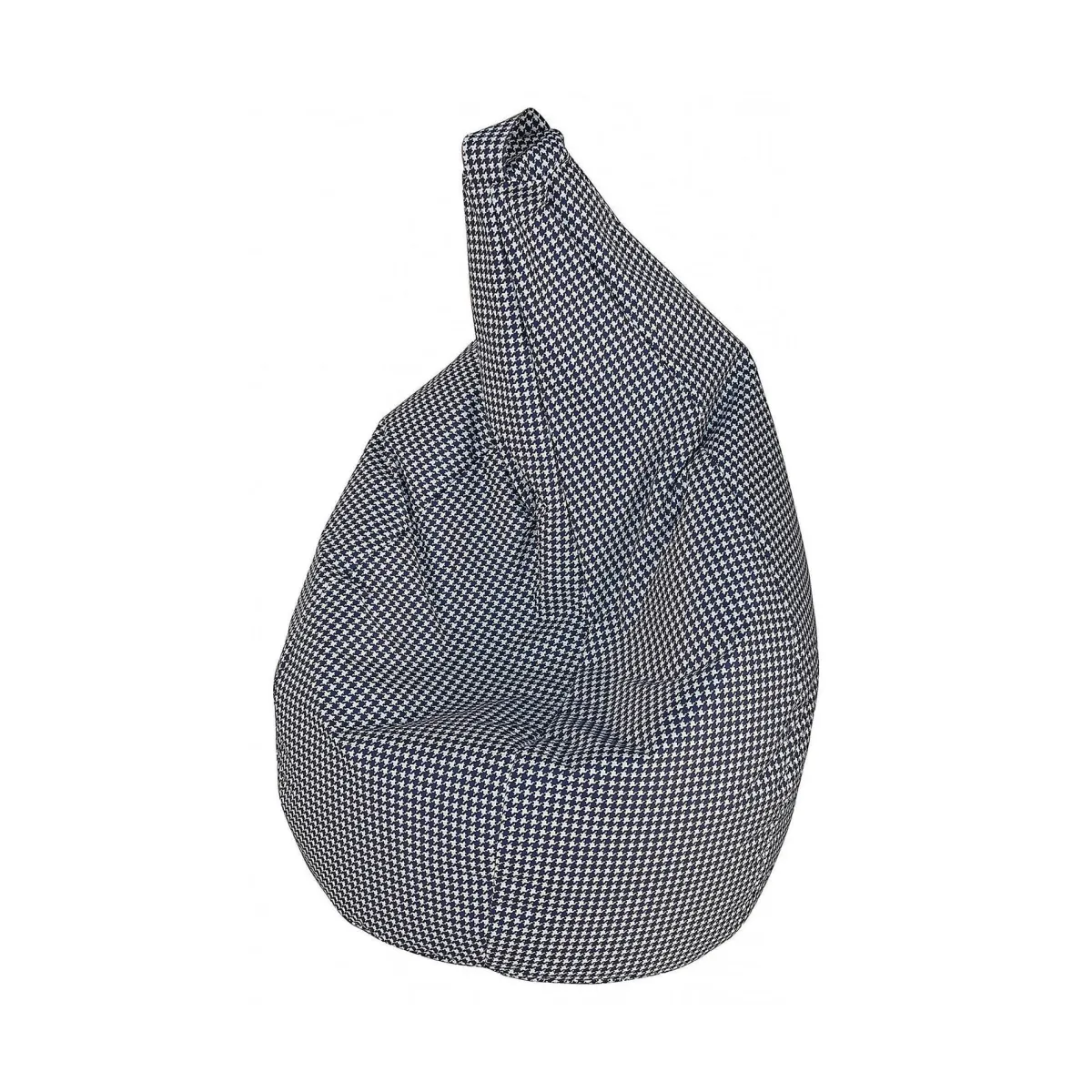Pouf > Dmora Pouf sacco nero e bianco 80x80x120h cm - Maristella Bianco, Nero