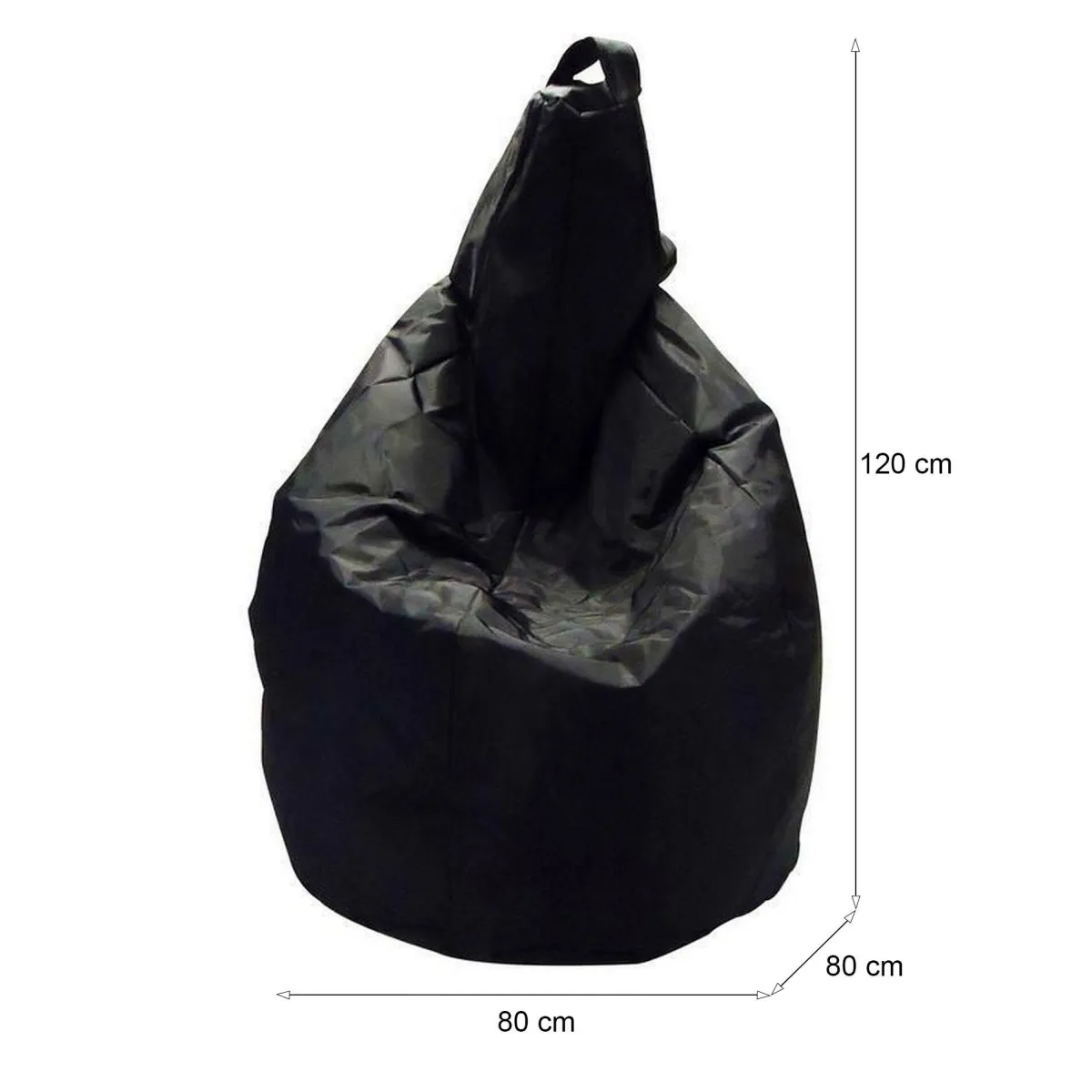 Pouf > Dmora Pouf sacco 80x80x120h cm - Angillina Nero