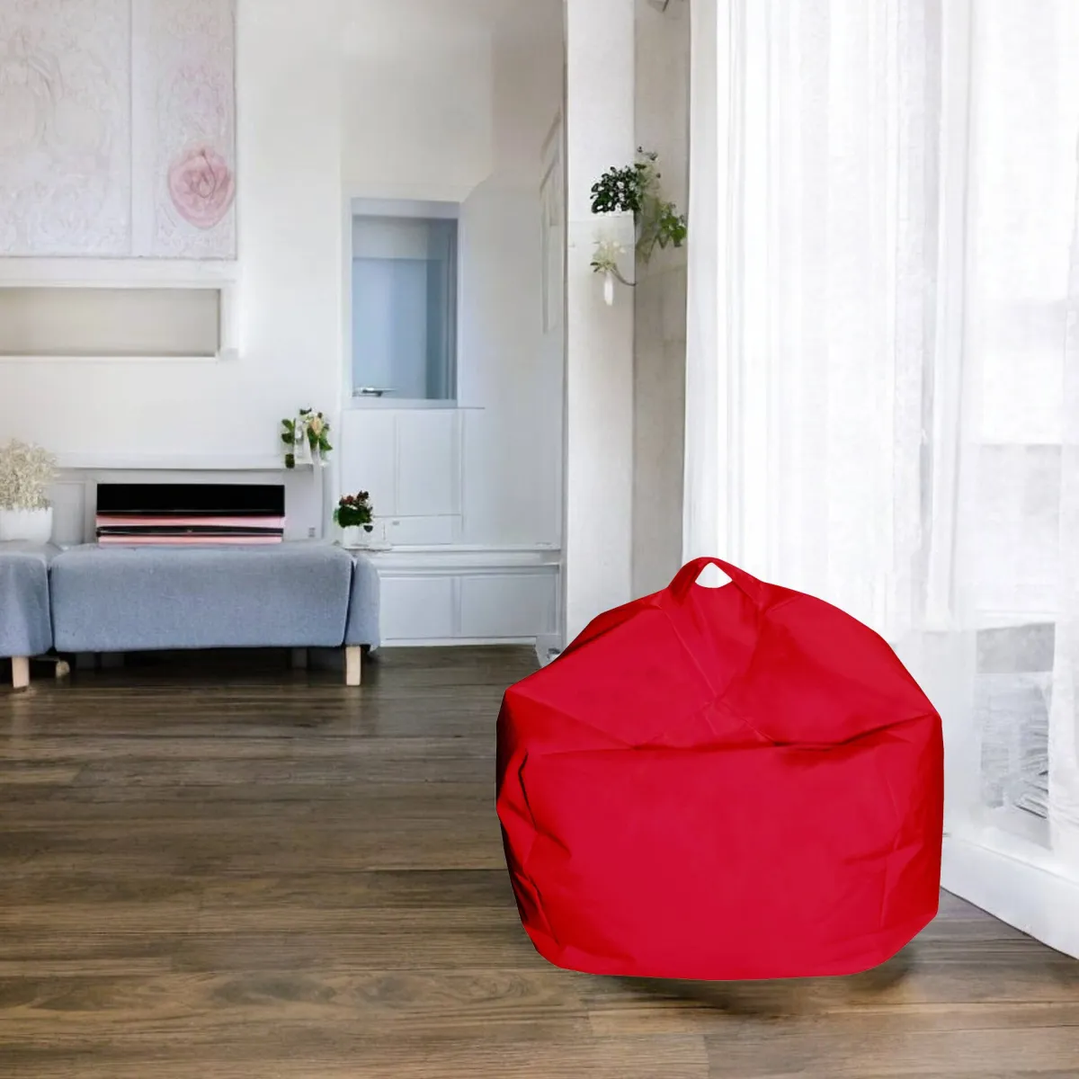 Pouf > Dmora Pouf sacco 65x65x50h cm - Ascia Rosso