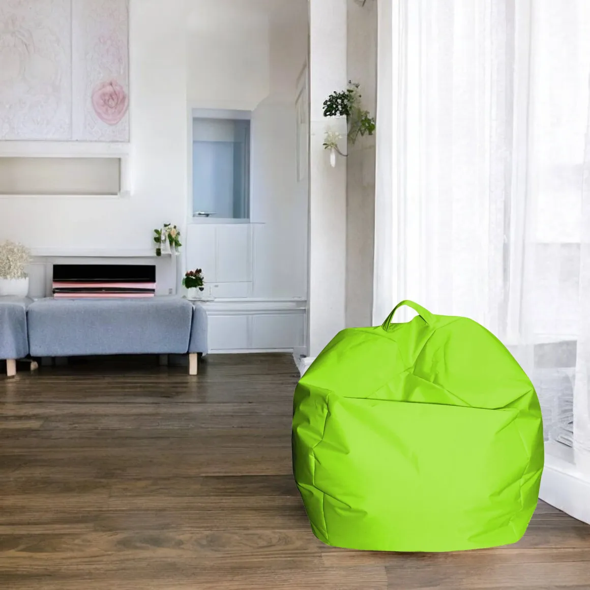 Pouf sacco verde 65x65x50h cm - Ascia
