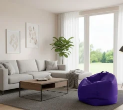 Pouf sacco viola 65x65x50h cm - Ascia