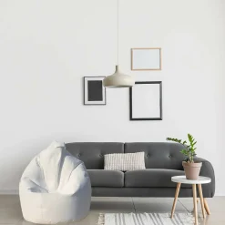 Pouf > Dmora Pouf soggiorno sacco 70x70x110h cm - Alez Bianco