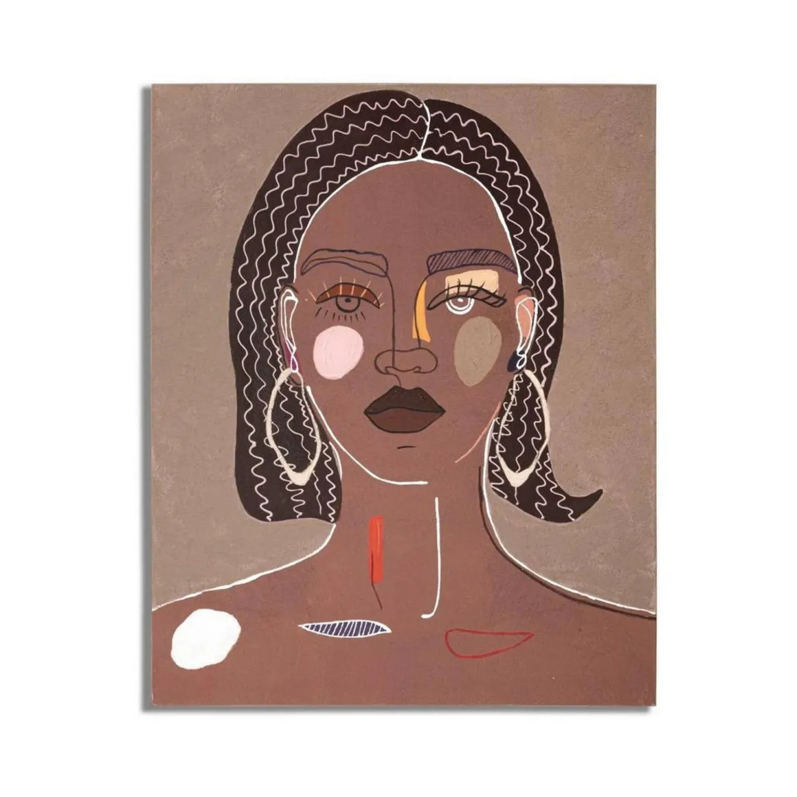 Quadro Eduardo, 80x3 h100 cm, Marrone