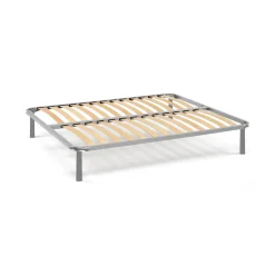 Reti Letto Matrimoniali|Camera Da Letto > Dmora Rete letto matrimoniale Al, 100% Made in Italy, Cm 160x190h 31 Grigio