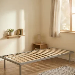 Reti Letto Singole > Dmora Rete letto singolo Abalui, 100% Made in Italy, cm 80x200h 34 Grigio
