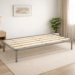 Reti Letto Singole|Camera Da Letto > Dmora Rete letto singolo Alsa, 100% Made in Italy, Cm 80x190h 31 Grigio
