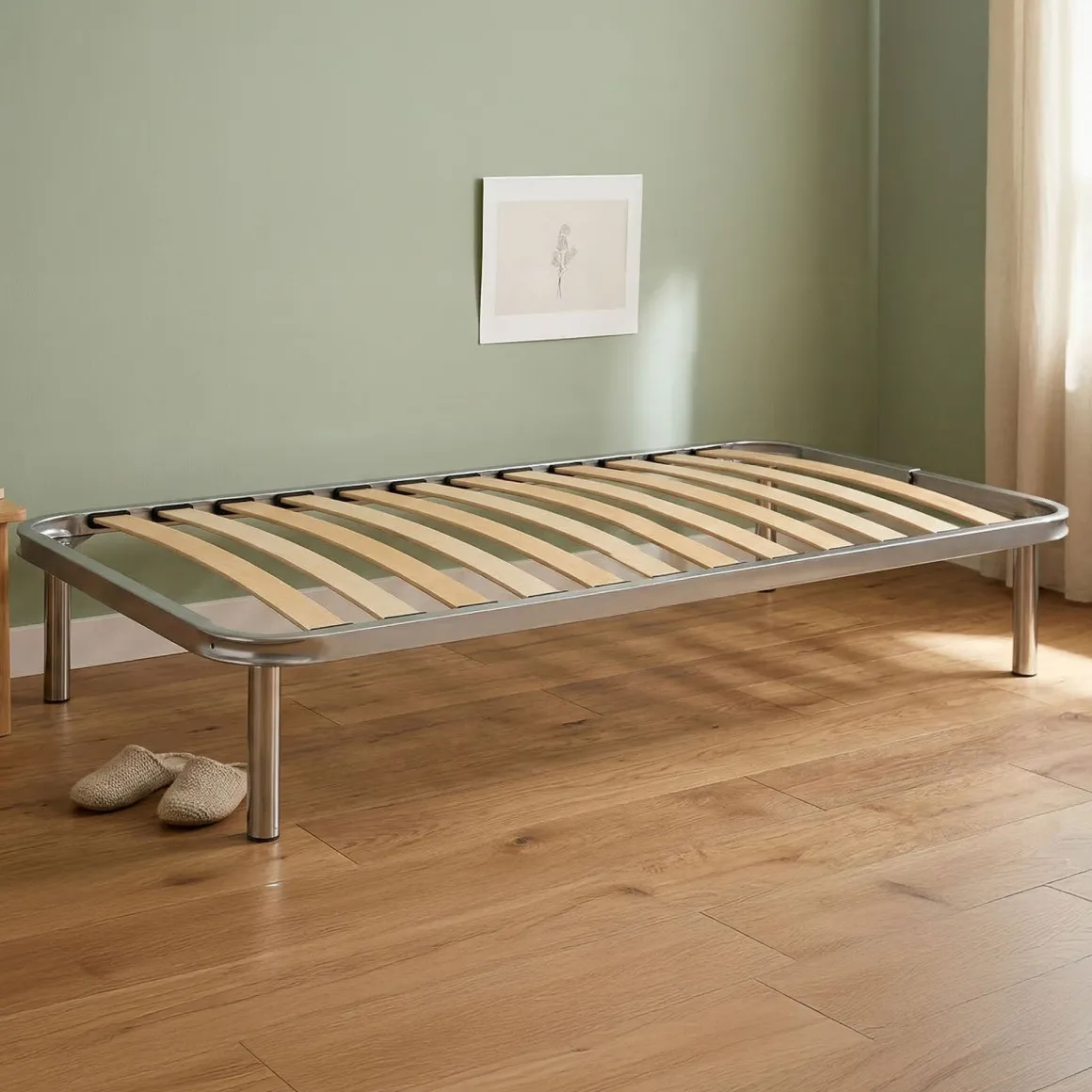 Reti Letto Singole|Camera Da Letto > Dmora Rete letto singolo Amammata, 100% Made in Italy, Cm 80x200h 34 Grigio