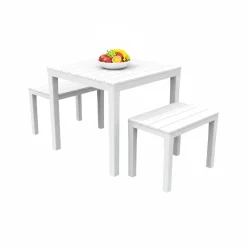 Set Da Esterno|Outdoor > Dmora Salotto da esterno panchine - Alambico Bianco