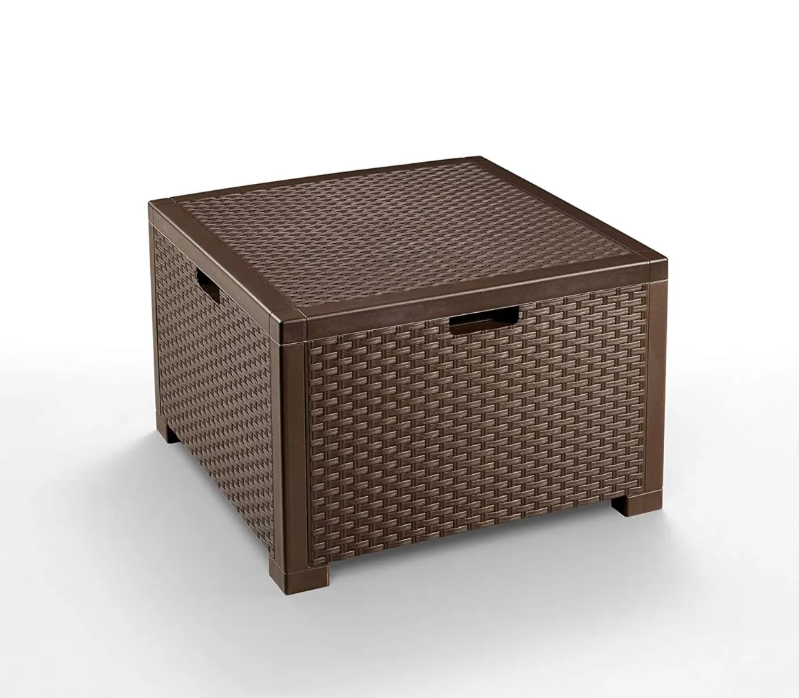 Set Da Esterno|Salotti Da Giardino > Dmora Salotto da esterno poltrone effetto rattan tortora - Gazania Grigio Tortora