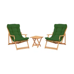 Salotto da esterno poltrone vernice preservante per legno a base d'acqua verde - Biagio