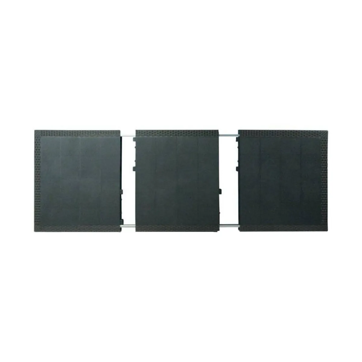 Set Da Esterno|Outdoor > Dmora Salotto da esterno 4 sedie e tavolo allungabile antracite - Arret Nero Antracite