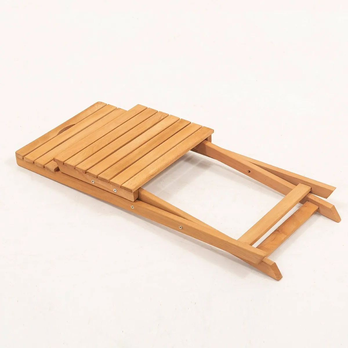 Set Da Esterno|Salotti Da Giardino > Dmora Salotto da esterno 2 sedie pieghevoli e tavolino alto crema - Isso Bianco Crema