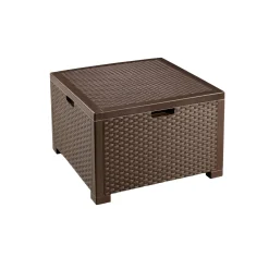 Set Da Esterno|Salotti Da Giardino > Dmora Salotto da giardino 2 posti e 1 tavolo tortora - Brooks Grigio Tortora