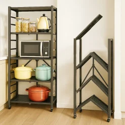 Scaffali|Armadi Da Esterno > Dmora Scaffali 5 Ripiani Peso Supportato 40 kg, - Minori Bianco