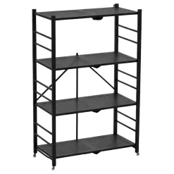 Scaffali|Armadi Da Esterno > Dmora Scaffali 5 Ripiani Richiudibile 71x38x156h cm, Peso Supportato 40 kg - Minori Nero Antracite