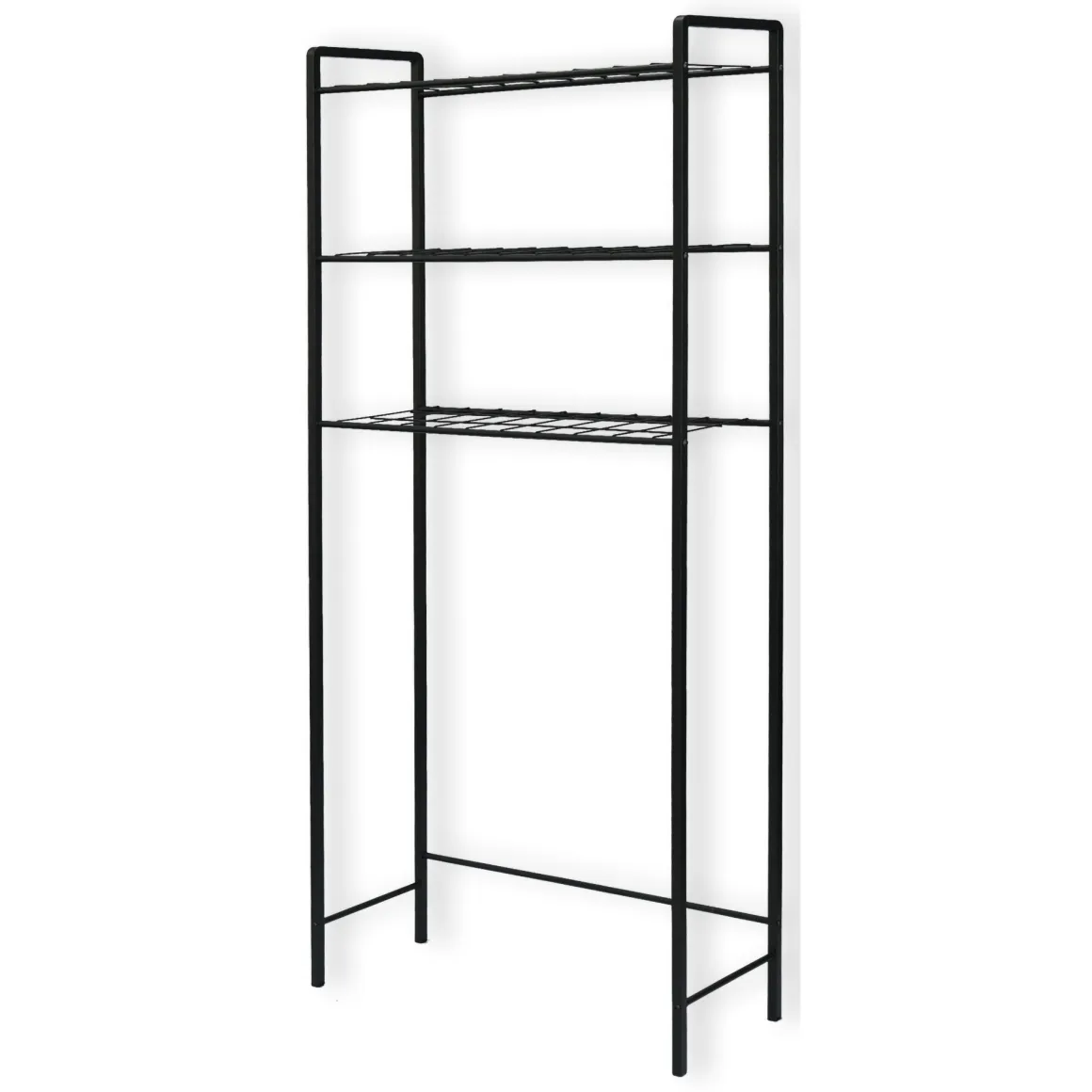 Scaffali Nero 3 Ripiani 68x24x150h cm, - Modolo