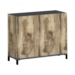 Scarpiera 3 ante acero e ardesia 135x102h cm - Lorelei