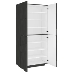 Bagno|Scarpiere > Dmora Scarpiera 4 ante ardesia 81x167h cm - Archibal Grigio Ardesia