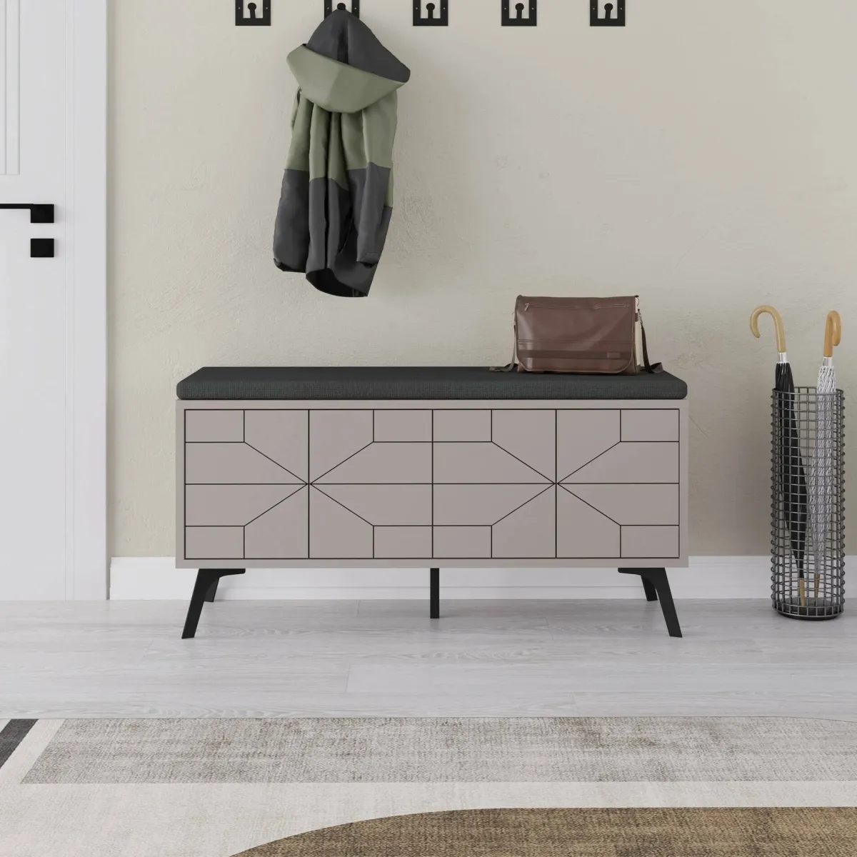 Scarpiere > Dmora Scarpiera 4 ante 107x55h cm - Velma Beige