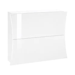 Scarpiera 2 ante bianca lucida 101x82h cm - Kronos