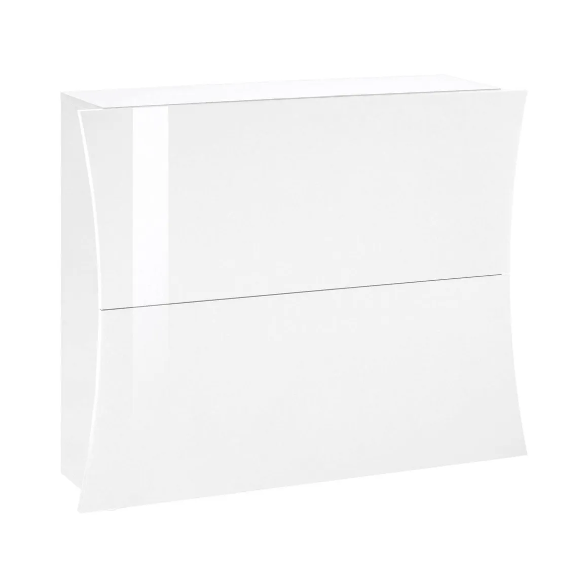 Scarpiera 2 ante bianca lucida 101x82h cm - Kronos