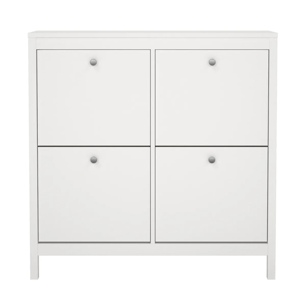 Scarpiere > Dmora Scarpiera 4 ante bianca 102x102h cm - Actinidia Bianco