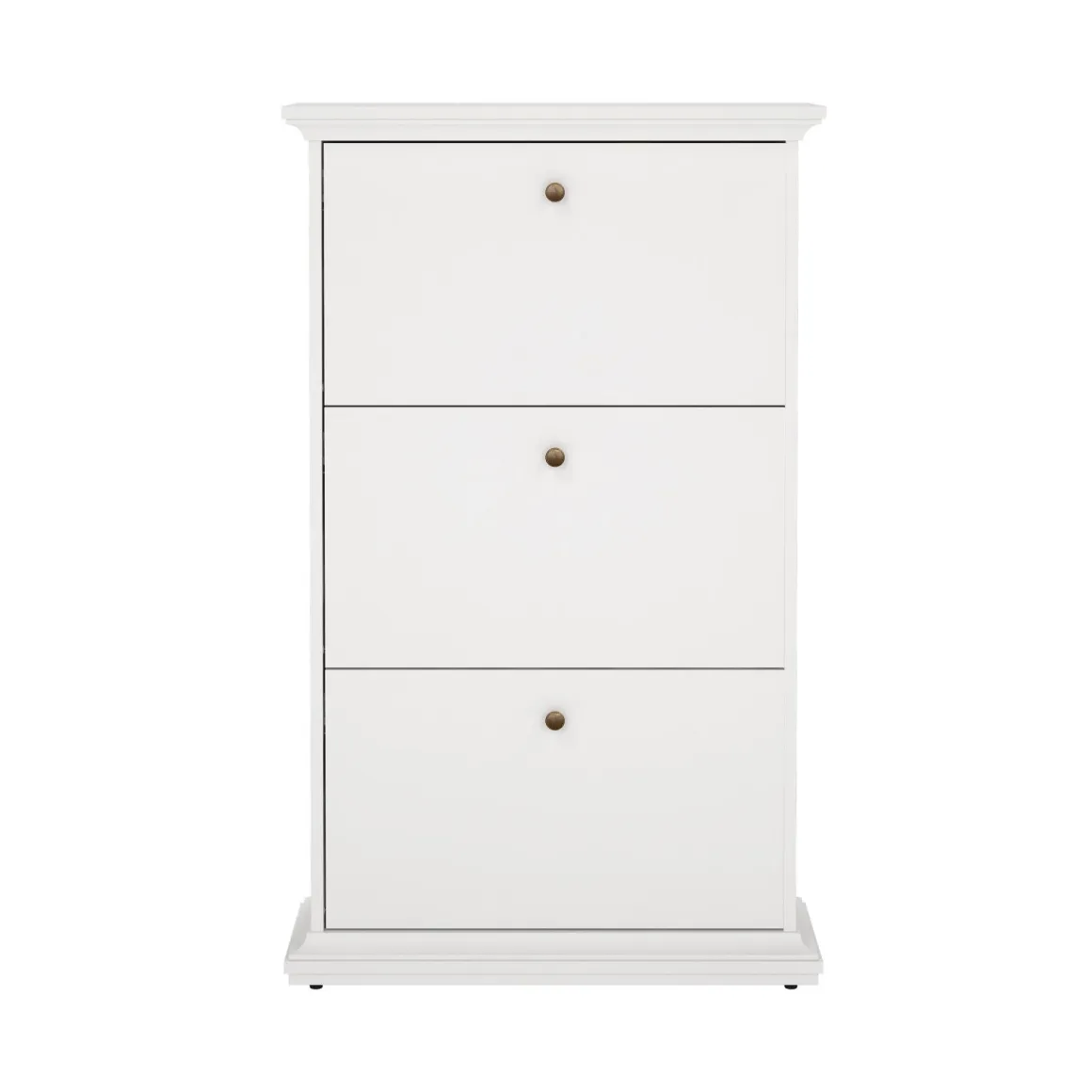Scarpiera 3 ante bianca 77x127h cm - Gaudenzia