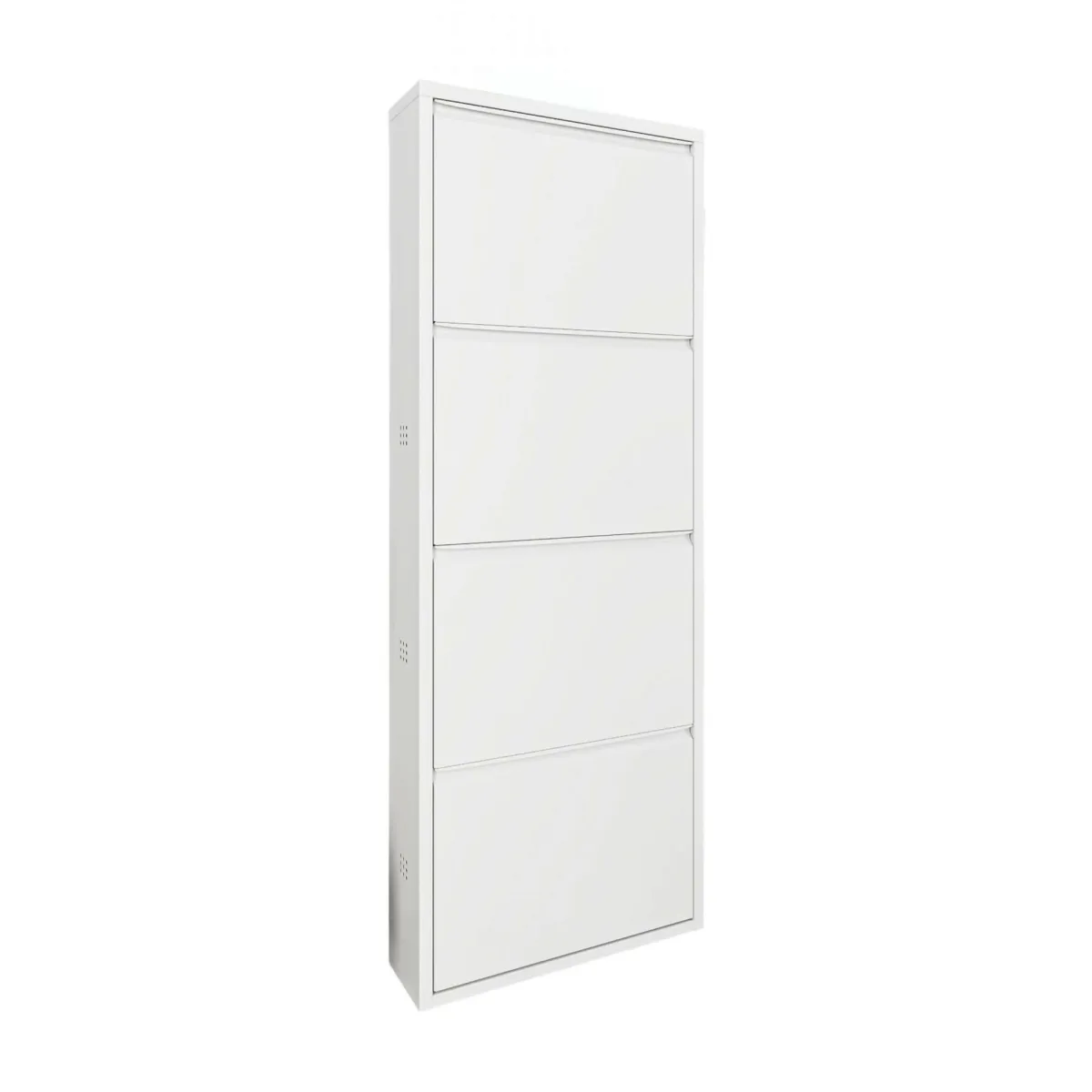 Scarpiere > Dmora Scarpiera 4 ante bianca 50x138h cm in metallo - Axe Bianco