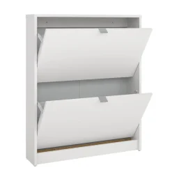 Scarpiere > Dmora Scarpiera 2 ante bianca 70x85h cm 6 paia - Turchese Bianco
