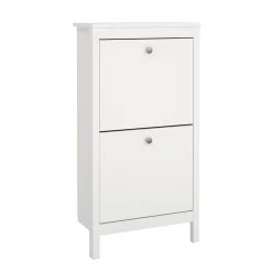 Scarpiera 2 ante bianca 53x102h cm - Tisoy