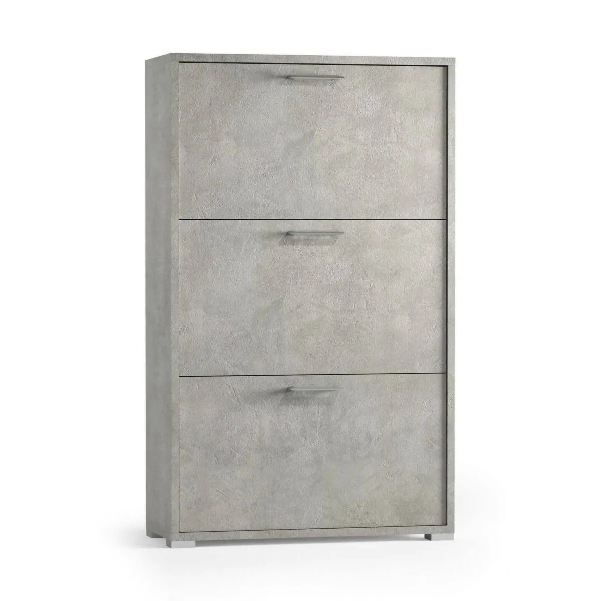 Bagno|Scarpiere > Dmora Scarpiera 3 ante cemento 67x112h cm - Axinite Grigio Cemento