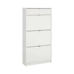Scarpiere > Dmora Scarpiera 3 ante e 1 cassetto bianca 70x139h cm - Mandukhai Bianco