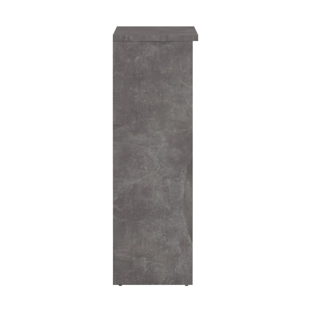 Scarpiere > Dmora Scarpiera 3 ante e 1 cassetto cemento e bianca lucida 108x92h cm - Todd Bianco Lucido, Grigio Cemento