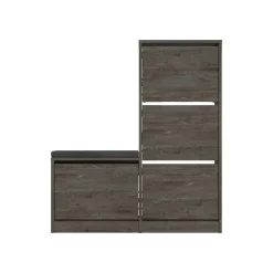 Scarpiera 4 ante marrone 105x119h cm - Velma