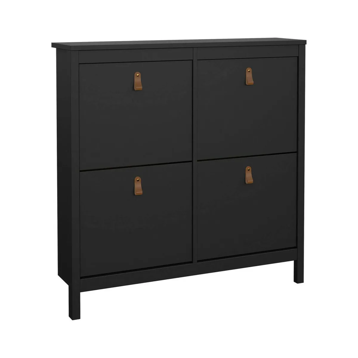 Scarpiere > Dmora Scarpiera 4 ante nera 102x102h cm - Actinidia Nero