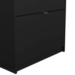 Scarpiere > Dmora Scarpiera 4 ante nera 70x162h cm - Epidoto Nero