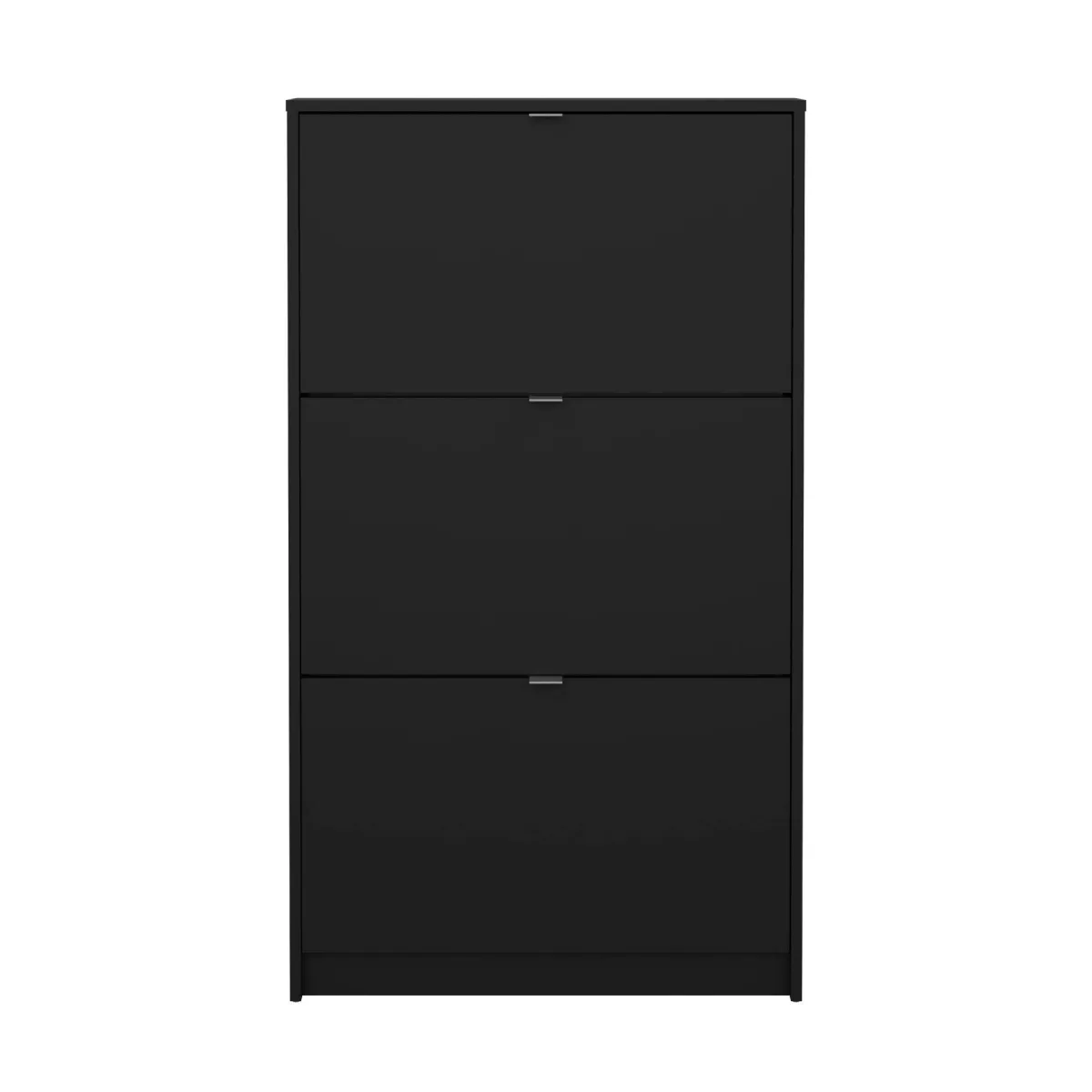 Scarpiere > Dmora Scarpiera 3 ante nera 70x123h cm in legno - Aran Nero