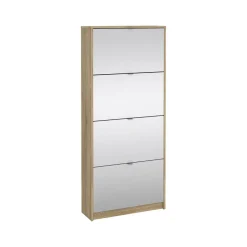 Scarpiere|Lavanderia > Dmora Scarpiera 4 ante quercia 70x162h cm - Aepytus Marrone Quercia