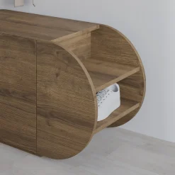 Scarpiere > Dmora Scarpiera 2 ante quercia 110x50h cm - Sequoia Marrone Quercia