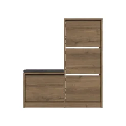 Scarpiere > Dmora Scarpiera 4 ante quercia 105x119h cm - Velma Marrone Quercia