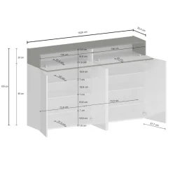 Bagno|Scarpiere > Dmora Scarpiera 6 ante rovere 154x100h cm - Are Marrone Rovere