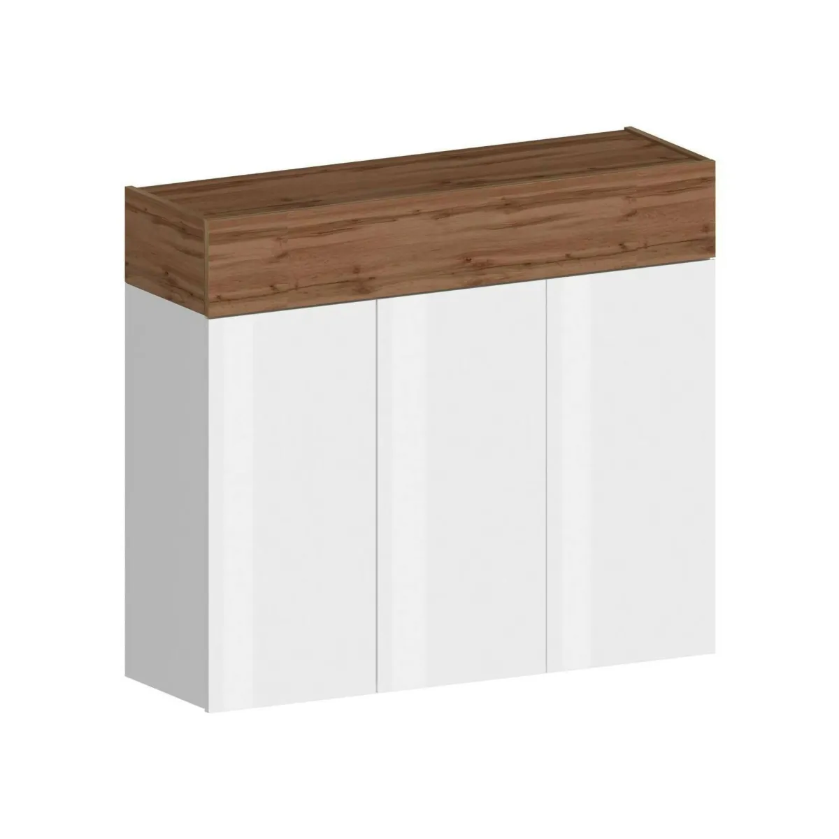 Bagno|Scarpiere > Dmora Scarpiera 4 ante rovere 114x100h cm - Griselda Marrone Rovere